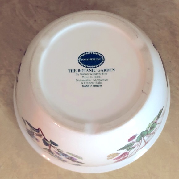 DONATED Floral Portmeirion Beautiful Botanic Garden Vintage Stoneware Bowl MINT - Picture 7 of 8